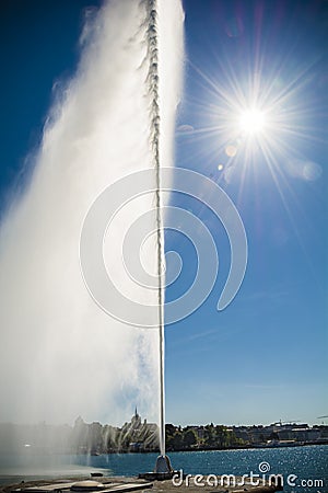 Geneva fountain Stock Photo